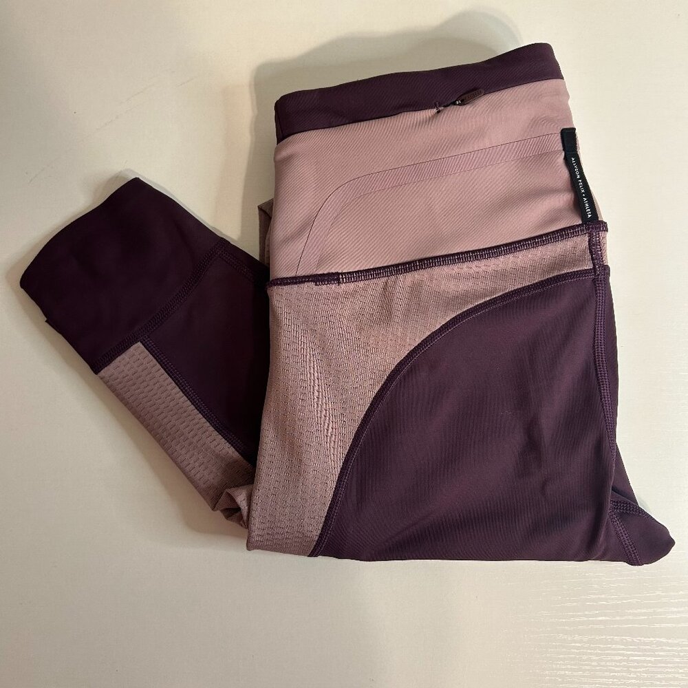 Athleta Allyson Felix Workout Leggings, Purple/Pink‎ XS